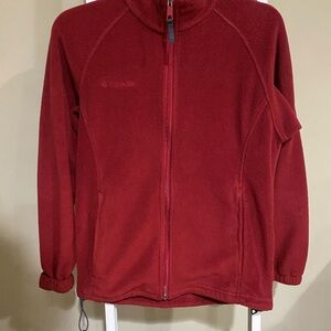 Columbia Womens Red Fleece Jacket- size Small